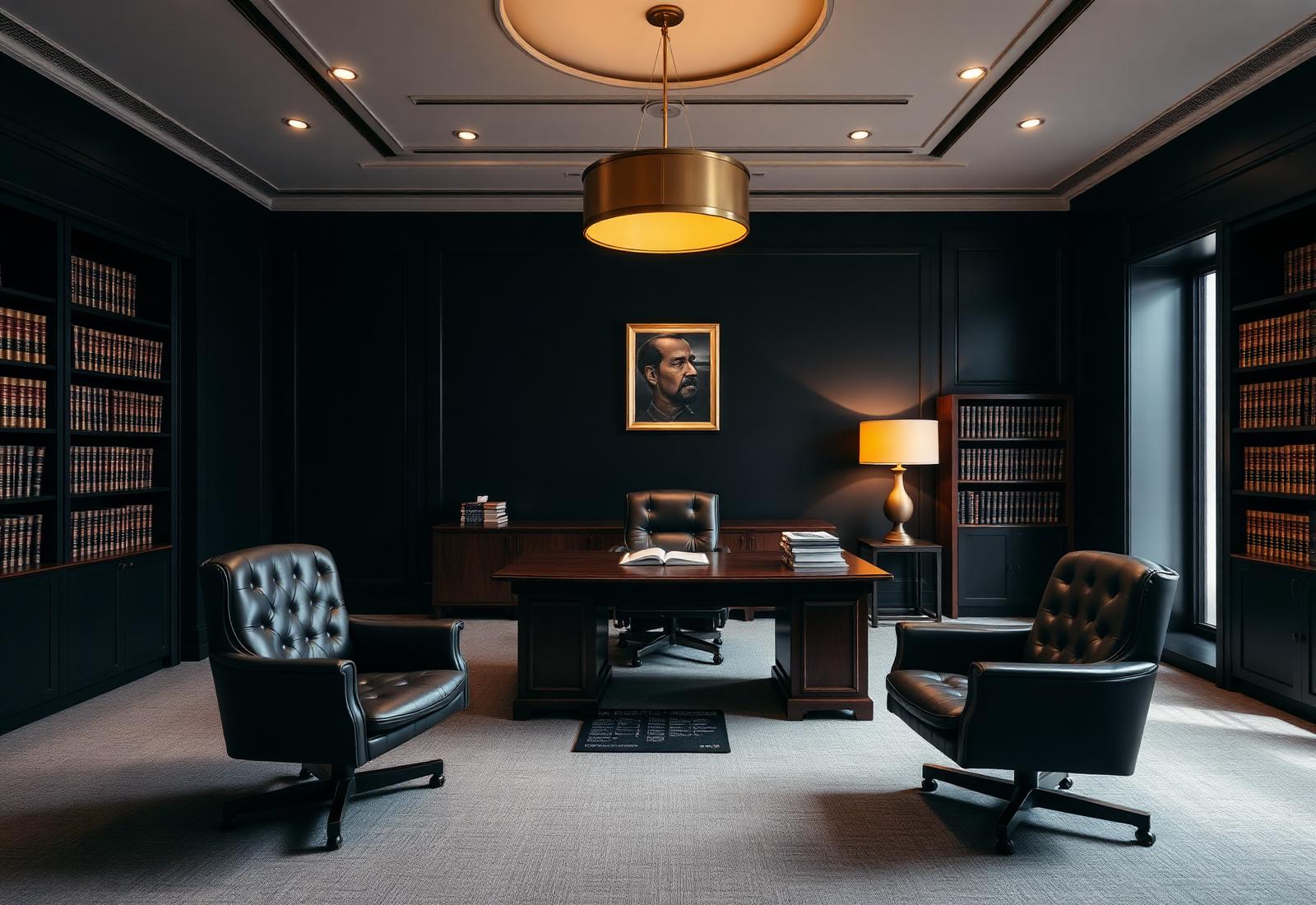 Refined law firm office interior
